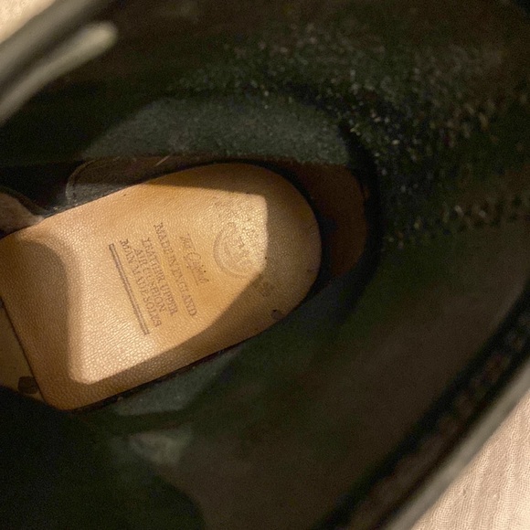 Dr. Martens Black Leather Boots with Yellow Stitching. Size 8 . Made in England - Picture 8 of 11